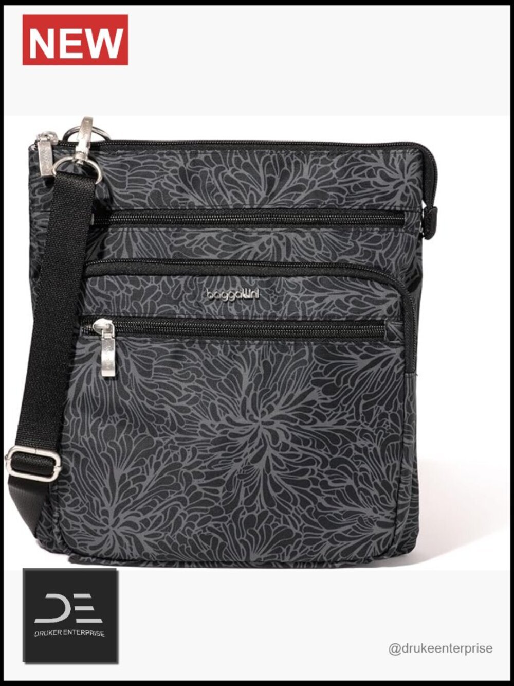 Crossbody Bag with RFID Slots, Lightweight, Adjustable Strap